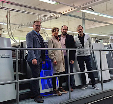 Erster Bürgermeister Thomas Hofschuster und Wirtschaftsreferentin Andrea Lexhaller sowie die Geschäftsführer Florian und Sebastian Mühlbauer Erster Bürgermeister Thomas Hofschuster und Wirtschaftsreferentin Andrea Lexhaller sowie die Geschäftsführer Florian und Sebastian Mühlbauer